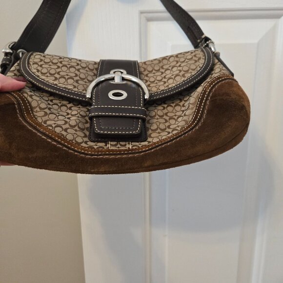 Coach Brown Suede Y2K soho shoulder bag - Picture 3 of 16